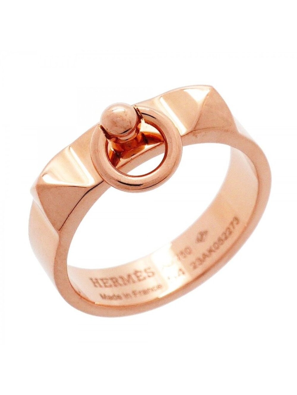 Hermes Ring Collier de Chien PM 18k Pink Gold